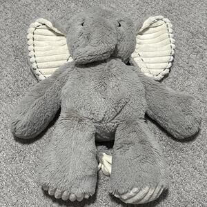 Lambs & Ivy Jungle Safari Gray Plush Elephant Stuffed Animal (named Jett)